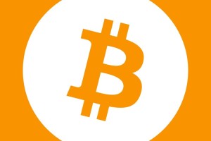 This is a banner showing the bitcoin logo.